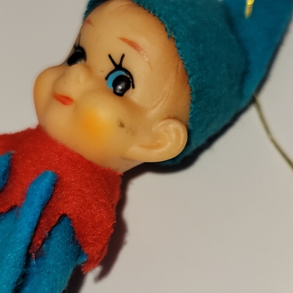 Vintage Christmas Elf Ornament made in Japan - Picture 5 of 6